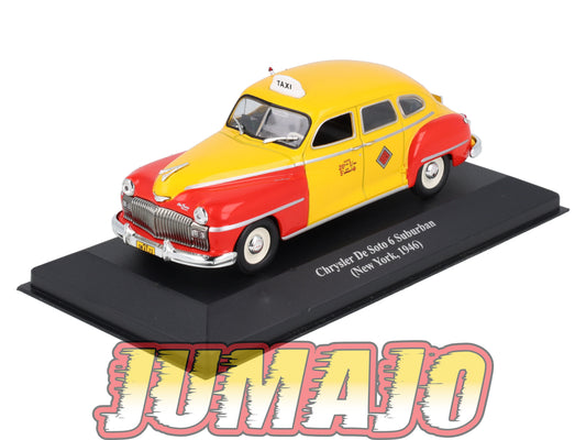 TAX12 Voiture 1/43 IXO Altaya Taxis du Monde CHRYSLER De Soto 6 Suburban 1946 New York
