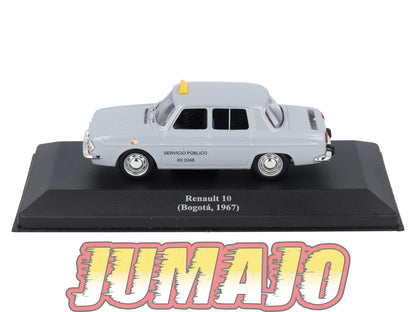 TAX22 Voiture 1/43 IXO Altaya Taxis du Monde : RENAULT 10 1967 Bogota