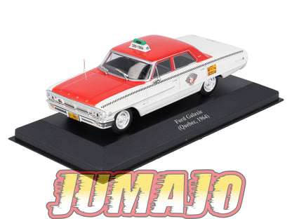 TAX39 Voiture 1/43 IXO Altaya Taxis du Monde : FORD Galaxie 1964 Quebec