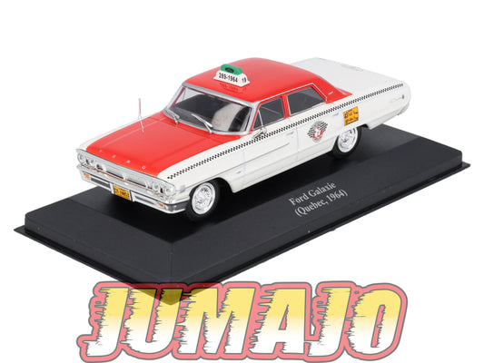 TAX39 Voiture 1/43 IXO Altaya Taxis du Monde : FORD Galaxie 1964 Quebec