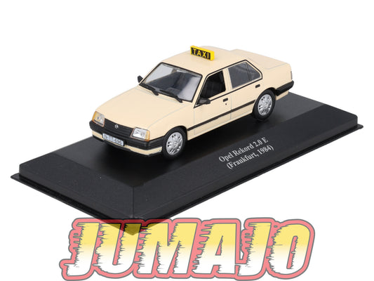 TAX48 Voiture 1/43 IXO Altaya Taxis du Monde : OPEL Rekord 2.0 E 1984 Frankfurt