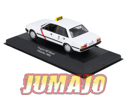 TAX53 Voiture 1/43 IXO Altaya Taxis du Monde : PEUGEOT 505 DIESEL Madrid 1985