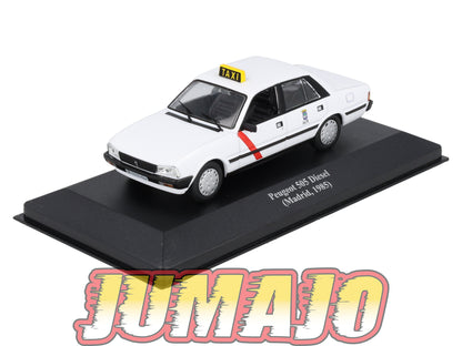 TAX53 Voiture 1/43 IXO Altaya Taxis du Monde : PEUGEOT 505 DIESEL Madrid 1985