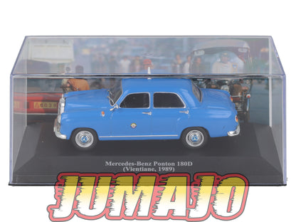 TAX56 Voiture 1/43 IXO Altaya Taxis du Monde MERCEDES-BENZ Ponton 180D 1989 Vientiane