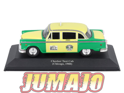 TAX9 Voiture 1/43 IXO Altaya Taxis du Monde : CHECKER Taxi Cab 1980 Chicago
