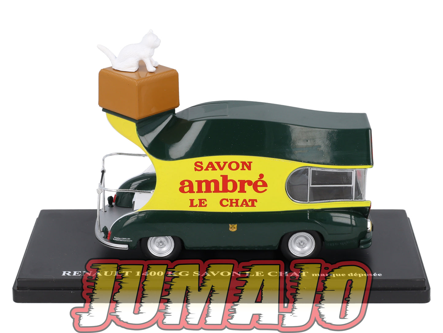 TDF20 Voiture Tour De France 1/43 HACHETTE : RENAULT 1400 Kg Savon le chat