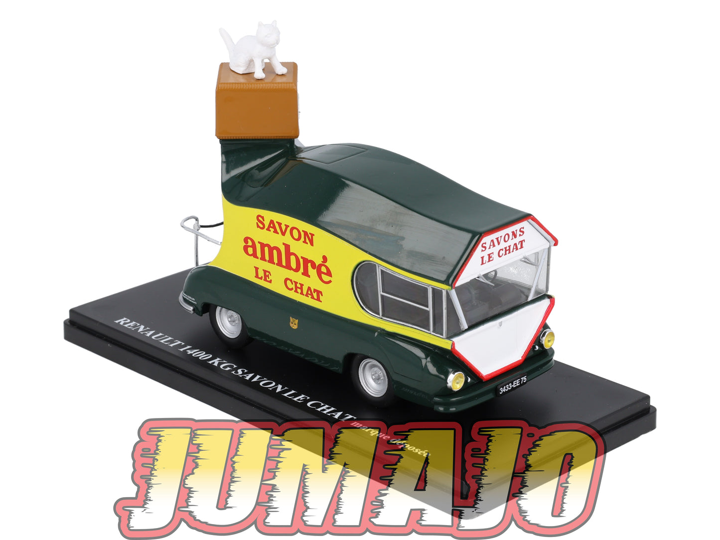 TDF20 Voiture Tour De France 1/43 HACHETTE : RENAULT 1400 Kg Savon le chat