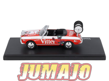 TDF25 Voiture Tour De France 1/43 HACHETTE : PEUGEOT 404 Cabriolet Vittel