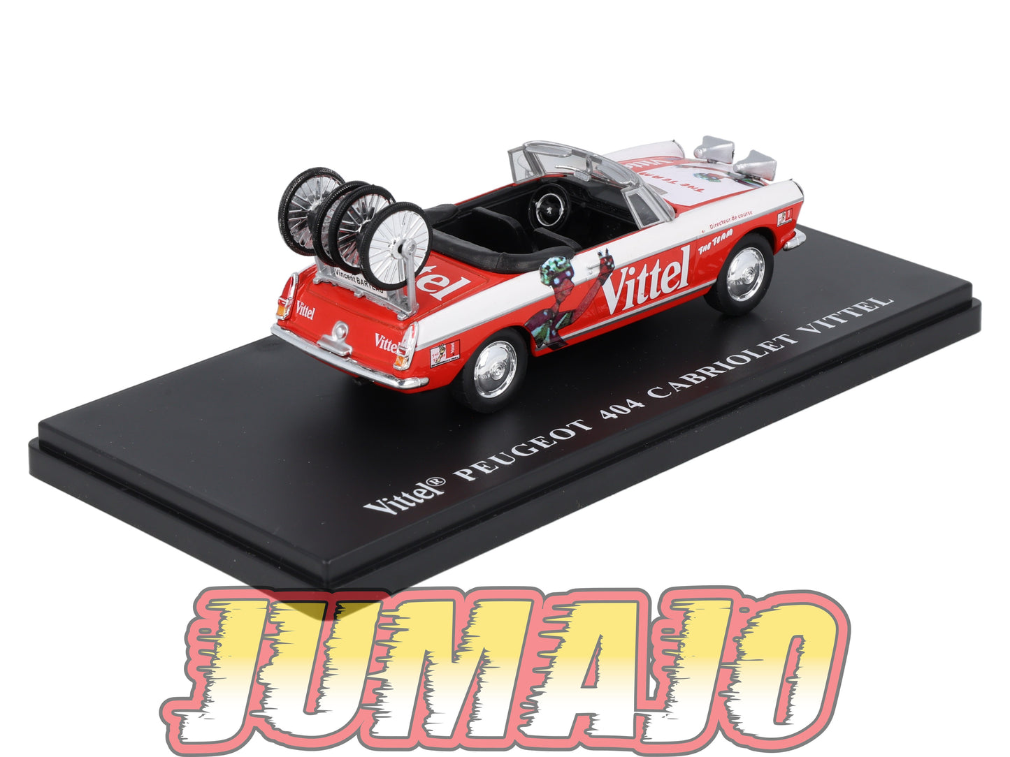 TDF25 Voiture Tour De France 1/43 HACHETTE : PEUGEOT 404 Cabriolet Vittel