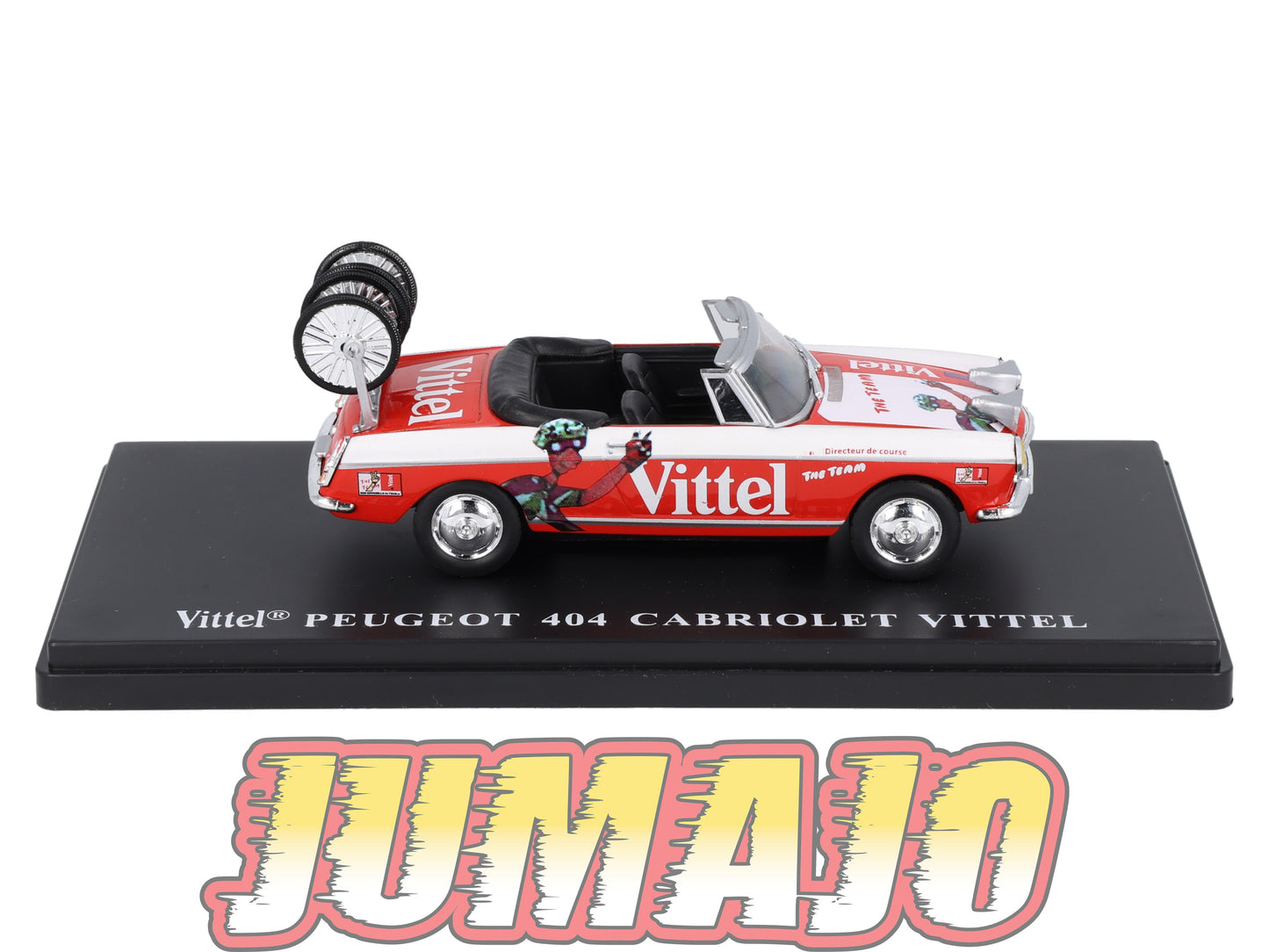 TDF25 Voiture Tour De France 1/43 HACHETTE : PEUGEOT 404 Cabriolet Vittel