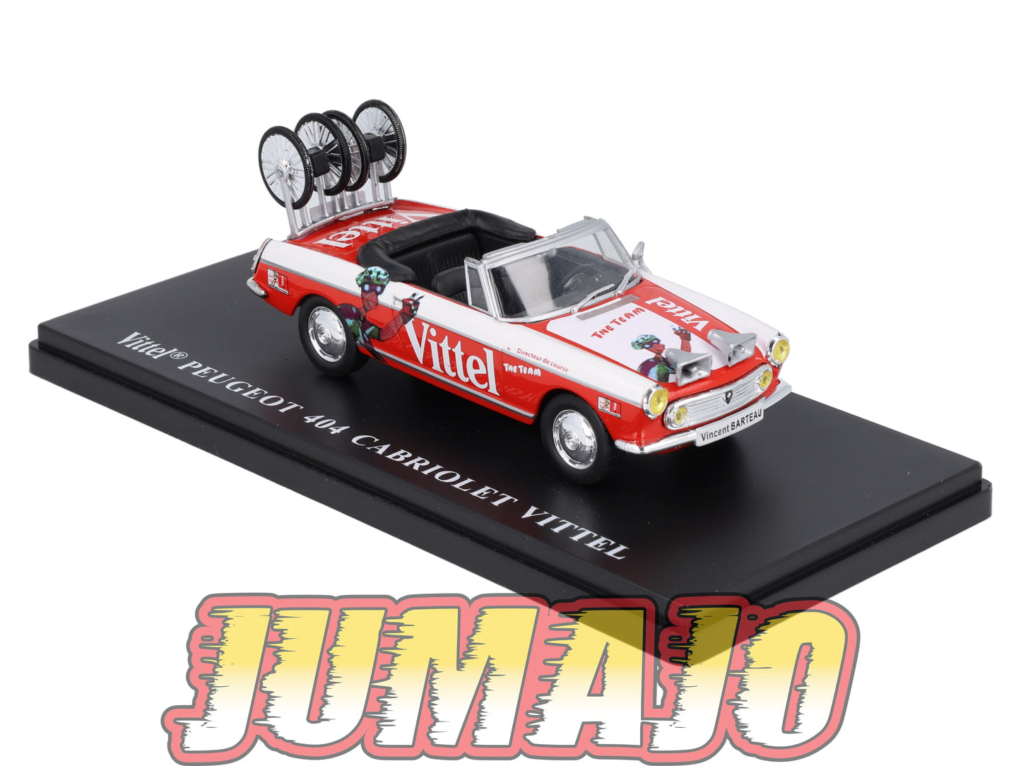 TDF25 Voiture Tour De France 1/43 HACHETTE : PEUGEOT 404 Cabriolet Vittel