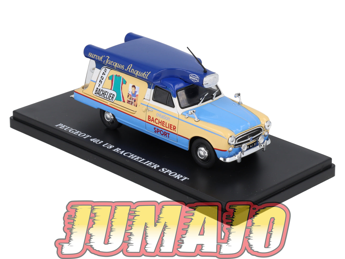 TDF41 Voiture Tour De France 1/43 HACHETTE PEUGEOT 403 U8 Bachelier Sport