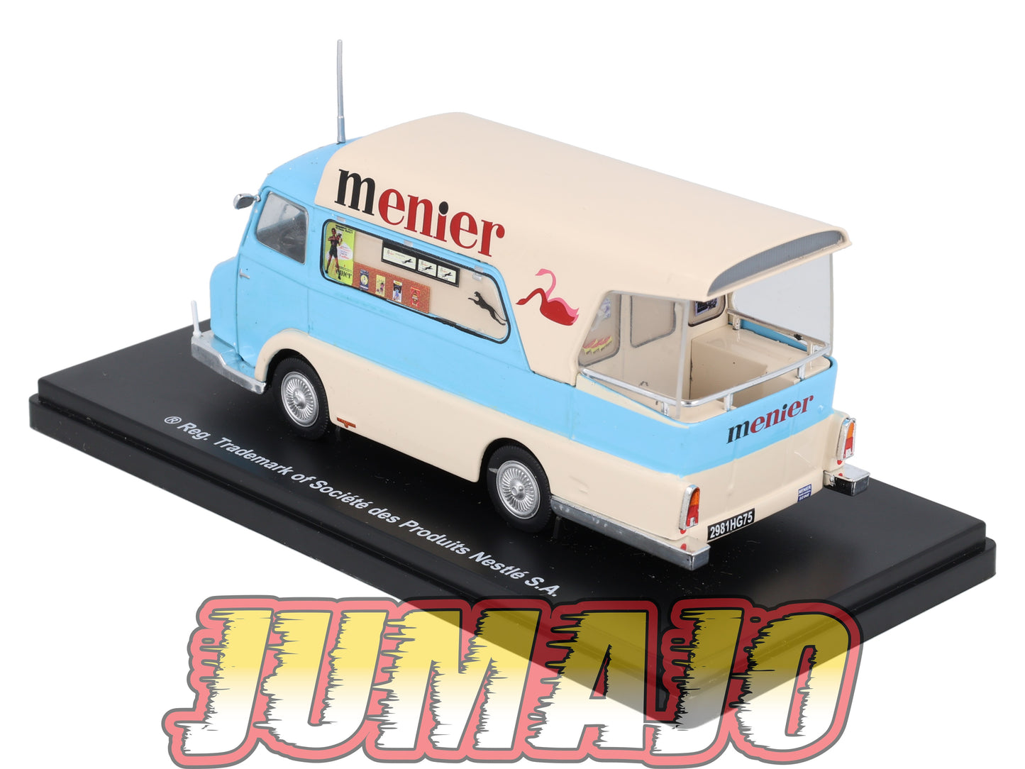 TDF44 voiture Tour De France 1/43 Hachettes : Peugeot D4A "Meunier" Chocolat