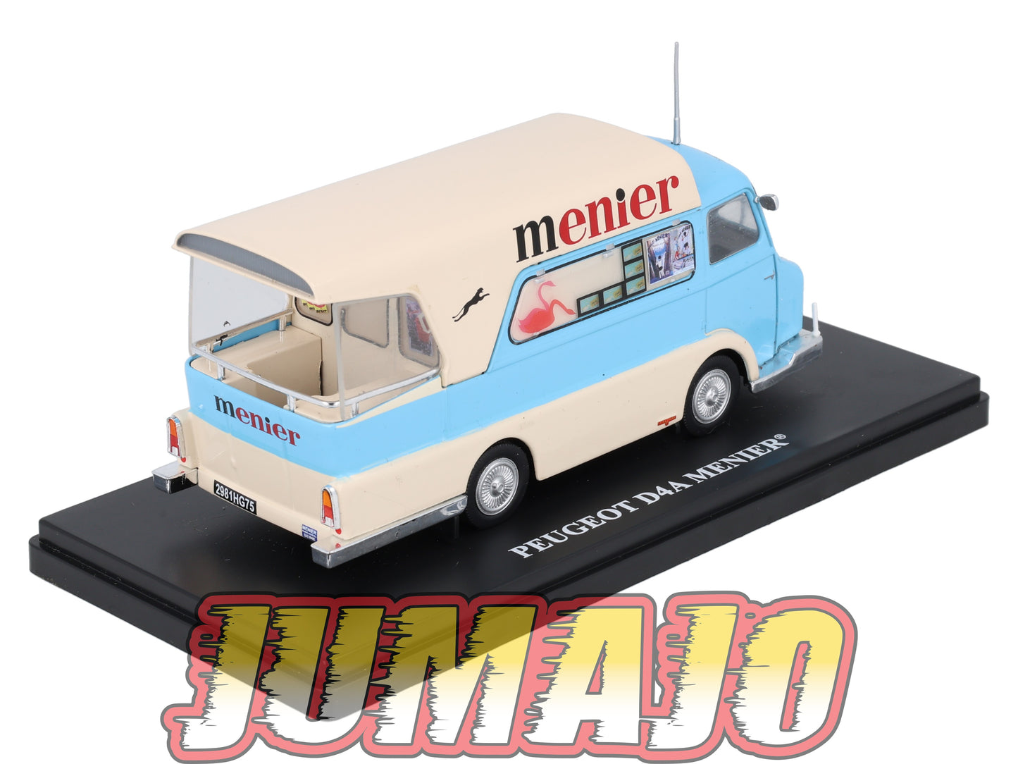 TDF44 voiture Tour De France 1/43 Hachettes : Peugeot D4A "Meunier" Chocolat
