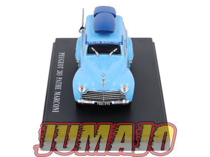 TDF48 Voiture Tour De France 1/43 HACHETTE : PEUGEOT 203 Pathe Marconi