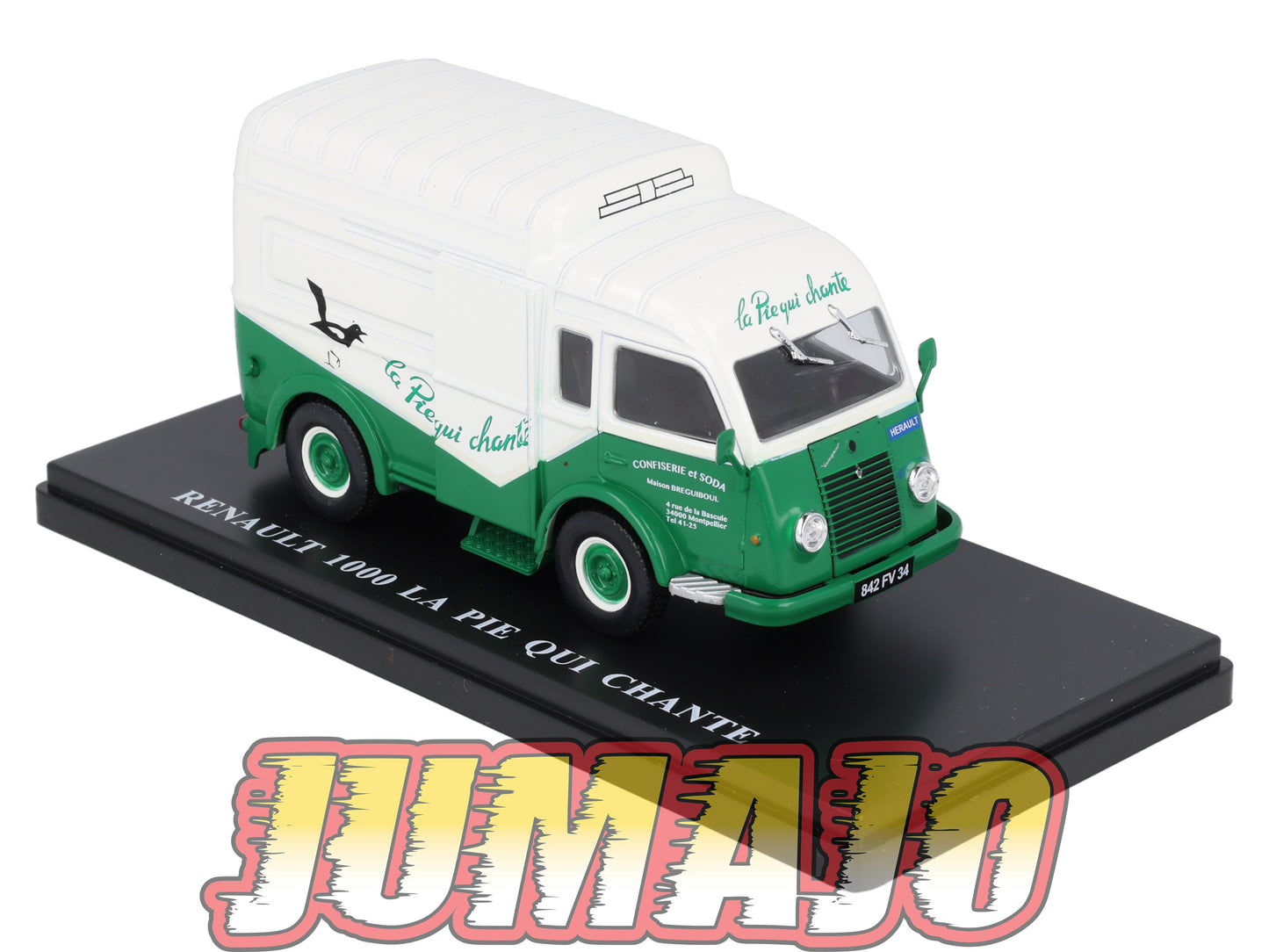 TDF52 Voiture Tour De France 1/43 HACHETTE : RENAULT 1000 La pie qui chante