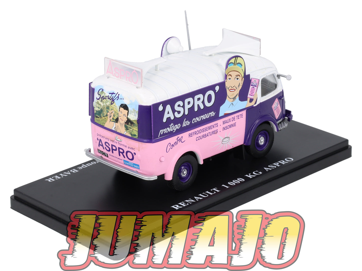 TDF58 Voiture Tour De France 1/43 HACHETTE : RENAULT 1000 Kg ASPRO