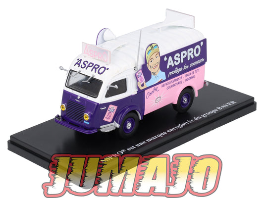 TDF58 Voiture Tour De France 1/43 HACHETTE : RENAULT 1000 Kg ASPRO