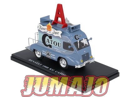 TDF66 Voiture Tour De France 1/43 HACHETTE : RENAULT 1000 Kg CATOU