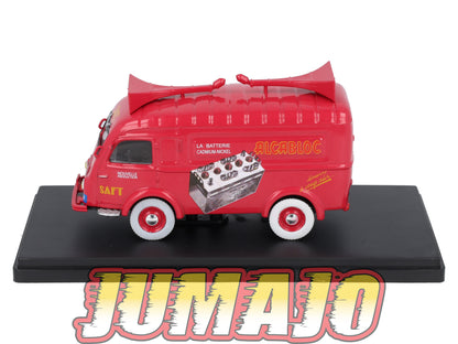 TDF75 Voiture Tour De France 1/43 HACHETTE : RENAULT 1000KG Saft Alcabloc Batterie
