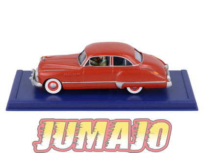 TIN10 Voiture 1/43 TINTIN atlas BUICK Americaine Rouge De Tintin Au Pays De L'or Noire Années 40