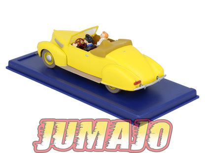 TIN12 Voiture 1/43 TINTIN atlas LINCOLN Zephyr Cabriolet Capitaine Haddock Les Sept Boules De Cristal 1939