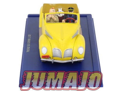 TIN12 Voiture 1/43 TINTIN atlas LINCOLN Zephyr Cabriolet Capitaine Haddock Les Sept Boules De Cristal 1939
