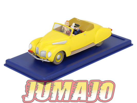 TIN12 Voiture 1/43 TINTIN atlas LINCOLN Zephyr Cabriolet Capitaine Haddock Les Sept Boules De Cristal 1939