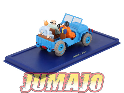 TIN1 Voiture 1/43 TINTIN atlas JEEP Willys CJ2A Objectif Lune 1946