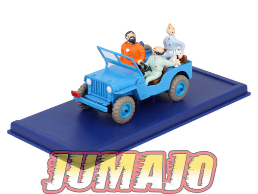 TIN1 Voiture 1/43 TINTIN atlas JEEP Willys CJ2A Objectif Lune 1946