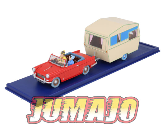 TIN28+29 Voiture 1/43 TINTIN atlas TRIUMPH Herald + La Caravane Ïle Noire 1962