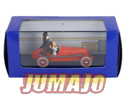 TIN2 Voiture 1/43 TINTIN atlas Le Bolide Rouge Des Cigares Du Pharaon Années 30