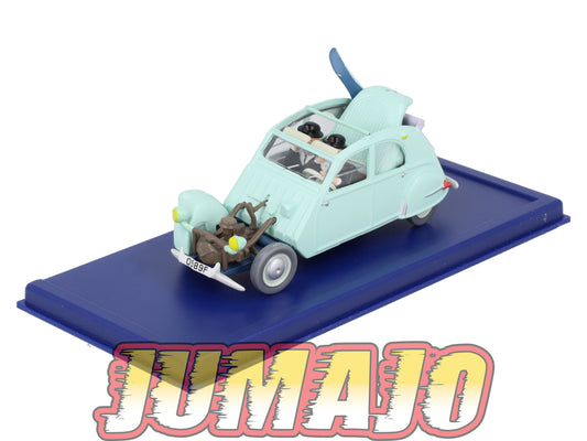 TIN33 Voiture 1/43 TINTIN atlas CITROËN 2CV Emboutie Bijoux De La Castafiore 1954