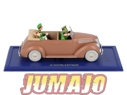 TIN34 Voiture 1/43 TINTIN atlas FORD V8 Décapotable Du Sceptre D'Ottokar 1937
