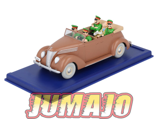 TIN34 Voiture 1/43 TINTIN atlas FORD V8 Décapotable Du Sceptre D'Ottokar 1937
