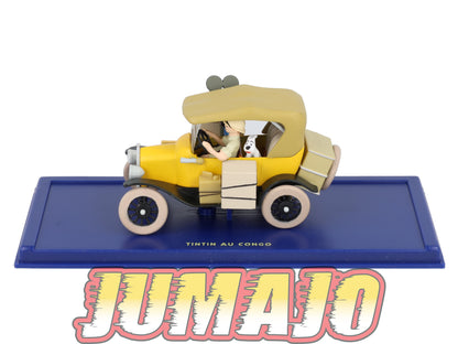 TIN3 Voiture 1/43 TINTIN atlas FORD T Tintin Au Congo Années 20