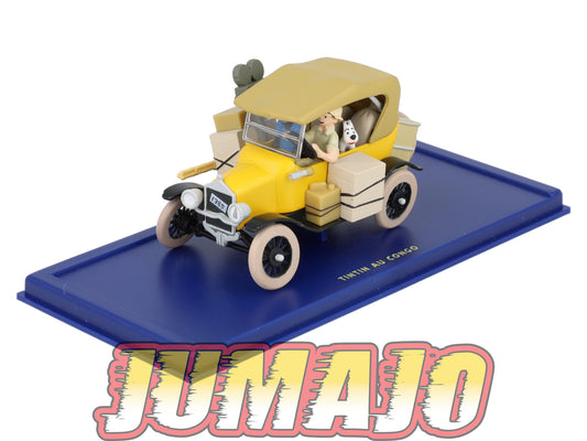 TIN3 Voiture 1/43 TINTIN atlas FORD T Tintin Au Congo Années 20