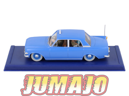 TIN45 Voiture 1/43 TINTIN atlas FORD Zephyr MKIII Taxi L'île Noire Années 60
