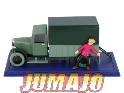 TIN53 Voiture 1/43 TINTIN atlas Le LOTUS Bleu Camion D'Opium années 30