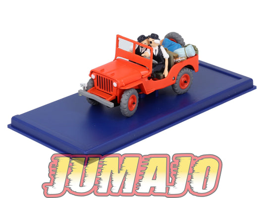 TIN7 Voiture 1/43 TINTIN atlas JEEP Willys MB CJ2A Au Pays De L'Or Noire Années 40