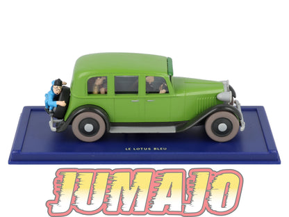 TIN9 Voiture 1/43 TINTIN atlas Limousine LOTUS Bleu Années 30