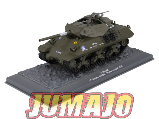 TK10 Tank Altaya IXO 1/43 WW2 : M10 GMC 2e Division blindée France 1944 August