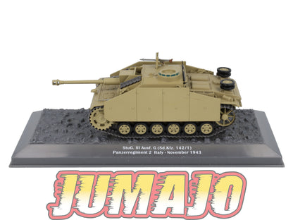 TK11 Tank Altaya IXO 1/43 WW2 : STUG III Panzerregiment 2 Italy 1943 November