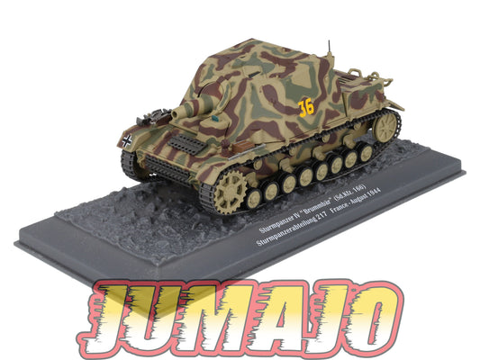 TK13 Tank Altaya IXO 1/43 WW2 : Sturmpanzer IV Brummbär France 1944 August