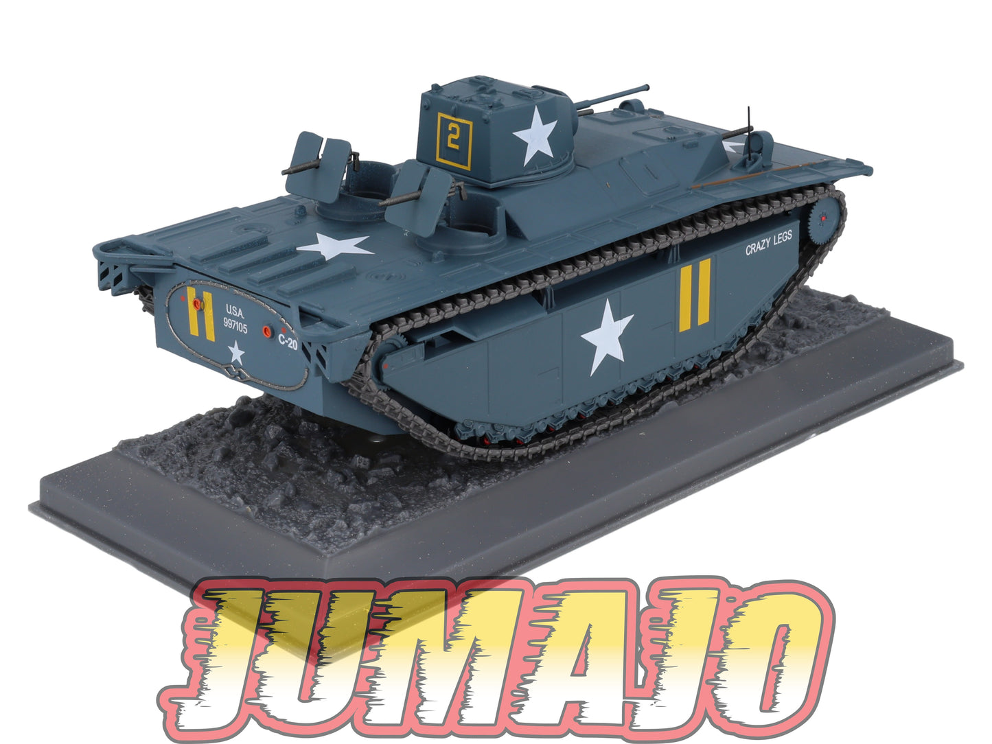 TK14 Tank Altaya IXO 1/43 WW2 : LVT(A)-1 US Army 708th Tank Saipan 1944 June