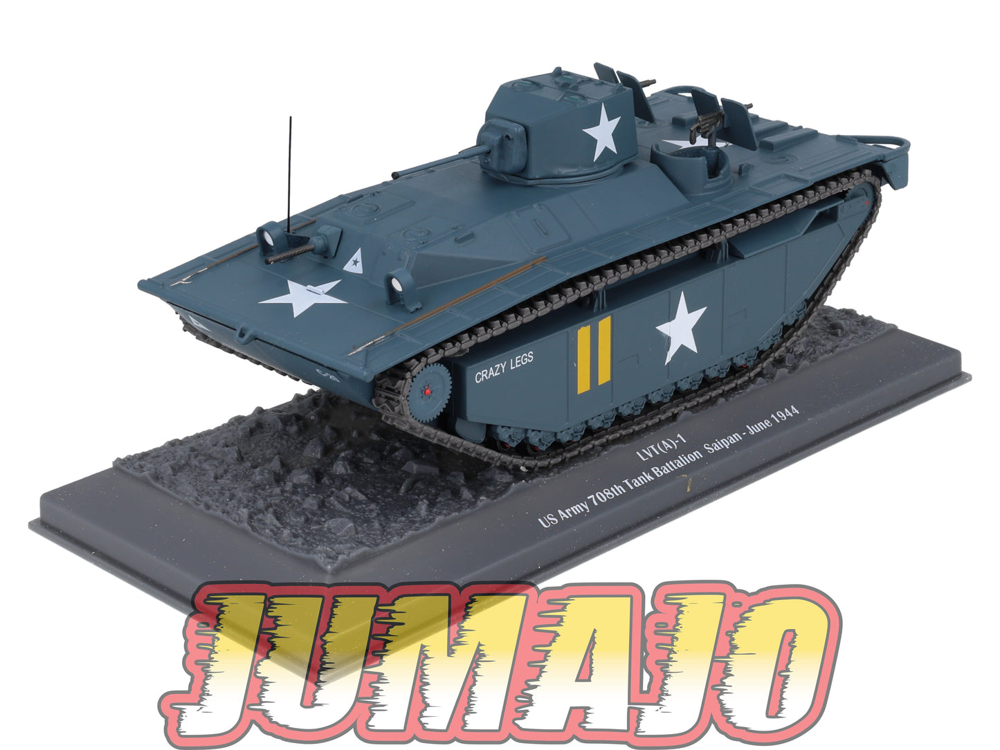 TK14 Tank Altaya IXO 1/43 WW2 : LVT(A)-1 US Army 708th Tank Saipan 1944 June