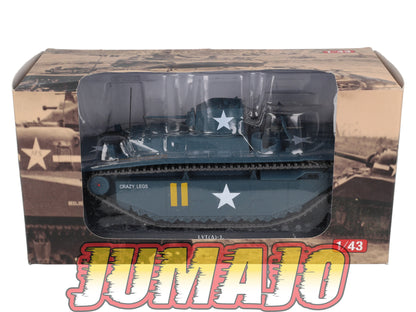 TK14 Tank Altaya IXO 1/43 WW2 : LVT(A)-1 US Army 708th Tank Saipan 1944 June