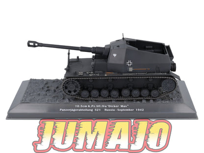 TK17 Tank Altaya IXO 1/43 WW2 : 10.5cm Dicker Max 521 Russia 1942 September