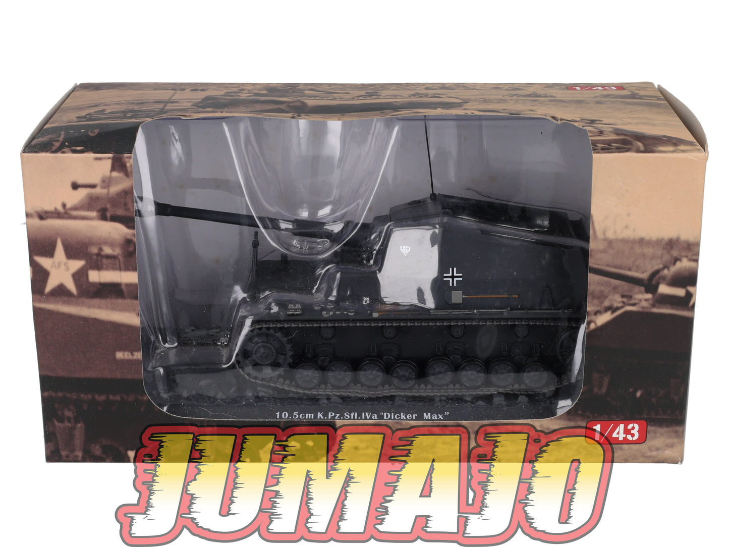 TK17 Tank Altaya IXO 1/43 WW2 : 10.5cm Dicker Max 521 Russia 1942 September