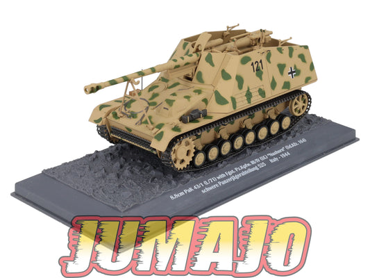 TK24 Tank Altaya IXO 1/43 WW2 : 8.8cm PAK 43/1 Nashorn Panzerjägerabteilung 525 Italy 1944